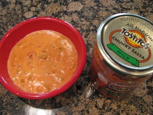 tostitos salsa with velveeta
