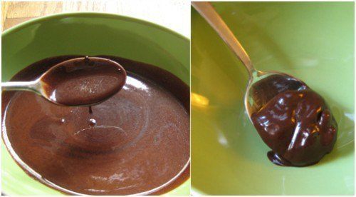 warm and cold chocolate sauce