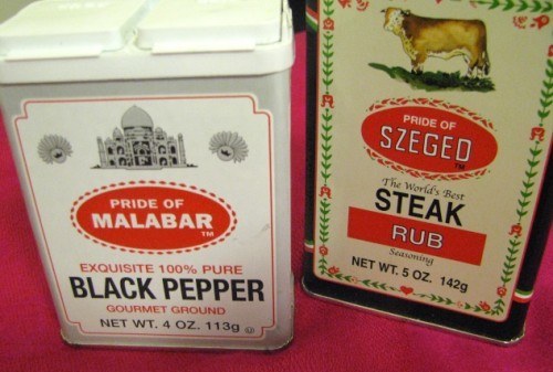 black pepper and steak rub