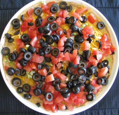 refried bean layer dip