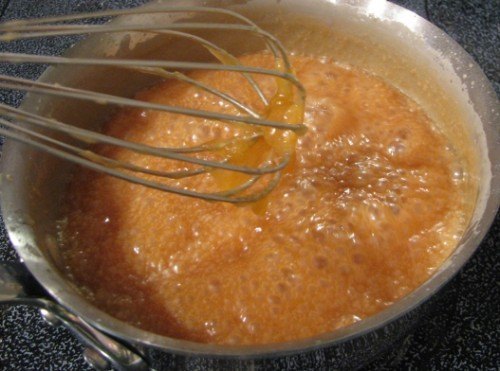 what homemade caramel sauce looks like