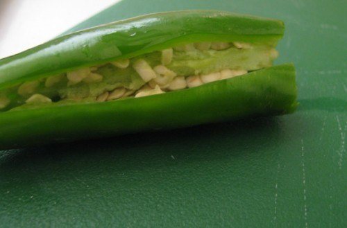 cutting hot jalapeno