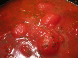 homemade tomato sauce