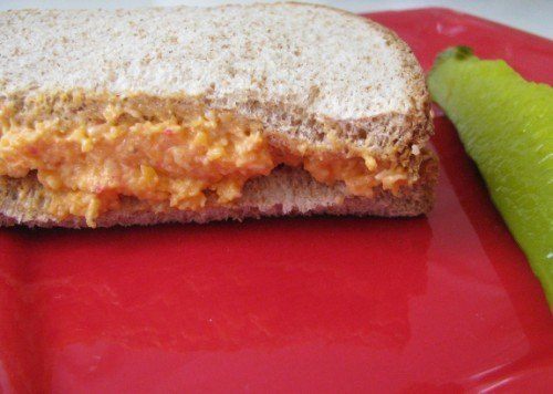 pimento cheese on bread