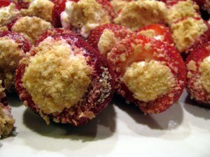 cheesecake stuffed strawbberies